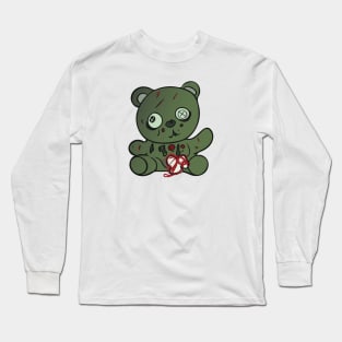 Creepy Cute Zombie Teddy Bear Long Sleeve T-Shirt